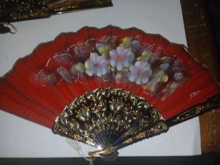 Lote de 5 Abanicos Decorativos antiguos