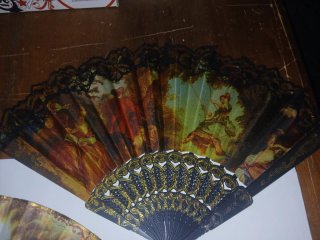 Lote de 5 Abanicos Decorativos antiguos