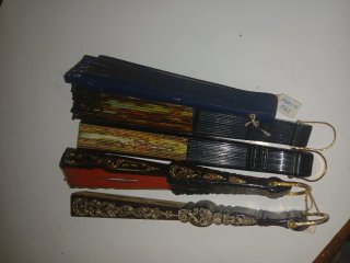 Lote de 5 Abanicos Decorativos antiguos