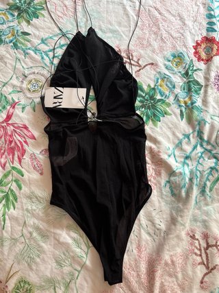 Body Zara Negro Transparente