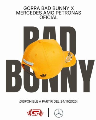 Gorra Adidas x Bad Bunny x Mercedes-AMG Petronas.