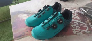 Zapatillas Ciclismo MTB Turquesa número 41