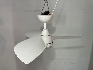 Ventilatore soffitto Led D.92 bianco + telecomando