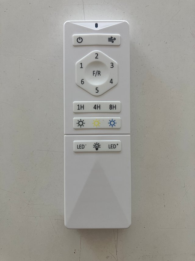 Ventilatore soffitto Led D.92 bianco + telecomando