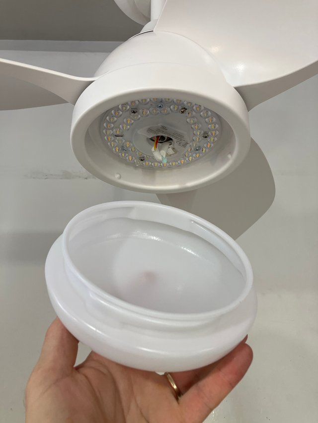 Ventilatore soffitto Led D.92 bianco + telecomando