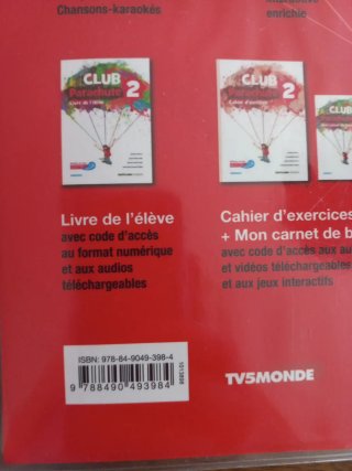 Club Parachute 2, méthode de français Livre de ...