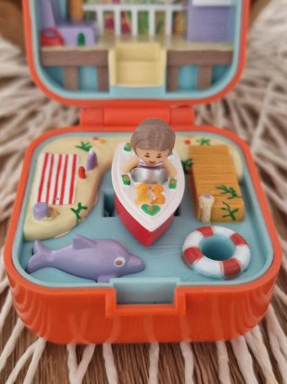 Cajita Polly Pocket Lancha Rápida 1991