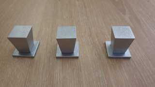Lote 3 pomos metálicos para muebles