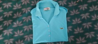 Polo Lacoste Mujer Azul