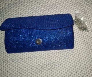 Bolso de mano azul