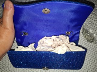 Bolso de mano azul