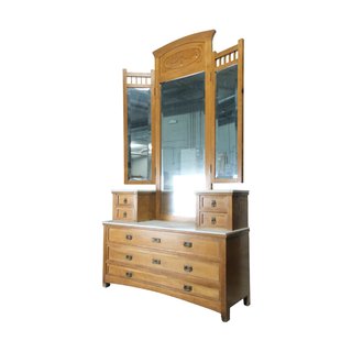 Mueble tocador madera siglo XX