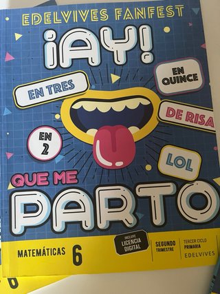 Matemáticas 6, Tercer Ciclo Primaria, Edelvives...