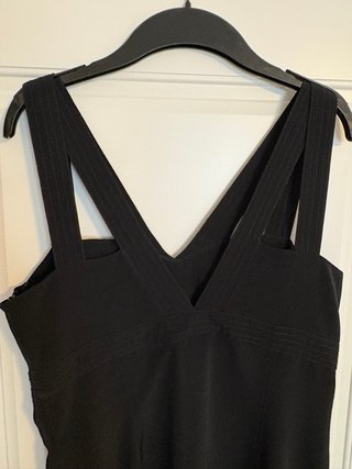 Vestito nero Simorra con bottoni dorati