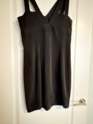 Vestito nero Simorra con bottoni dorati