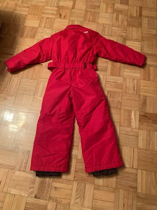Mono de esquí infantil rojo