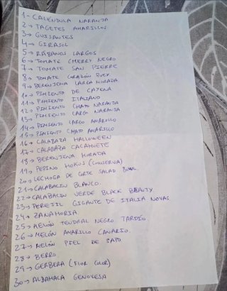 Estuche con 30 tipos de semillas ecológicas
