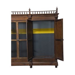 Mueble Farmacia Siglo XIX Madera y Cristal