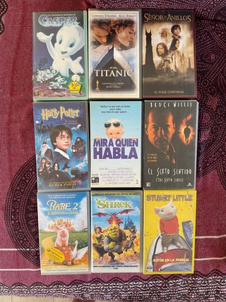 Lote 9 VHS: Familiares, Animación y clásicos