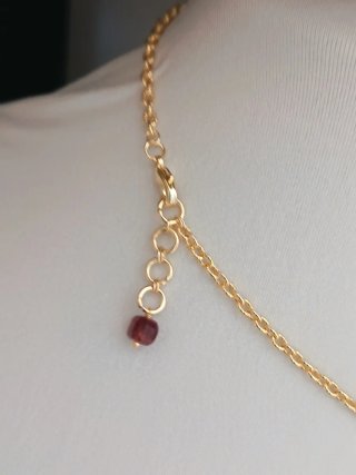 Collana con granato naturale