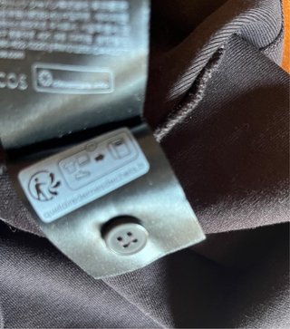 Camicia COS a manica corta marrone cioccolato taglia S