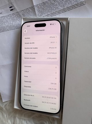 iPhone Air 256GB Blanco