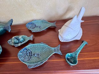 Vajilla Cerámica Japonesa Peces