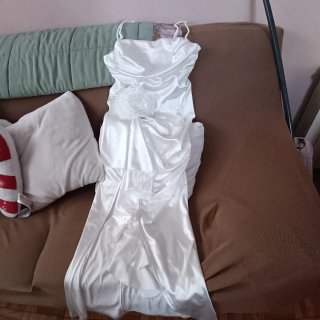 Vestido largo blanco Shein queda precioso