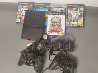 Consola PlayStation 2 Slim + 5 Juegos