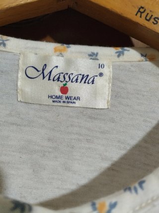 Pijama niña 10 años oso y flores