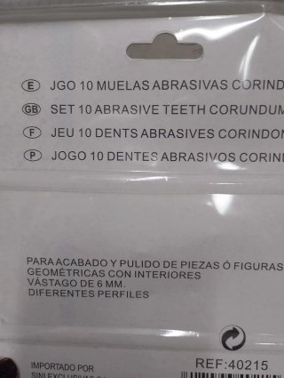 10 piedras esmeril para taladro