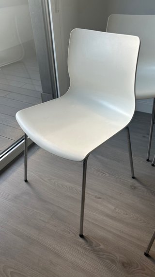 6 Sillas Ikea Blancas Plástico.