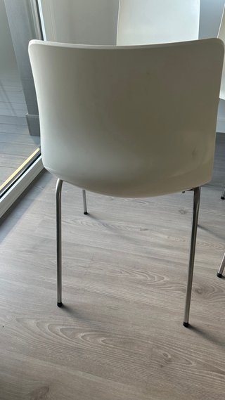 6 Sillas Ikea Blancas Plástico.