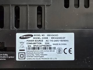 Equipo de música Samsung MM-E430D