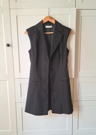Vestido Chaleco Negro Talla S