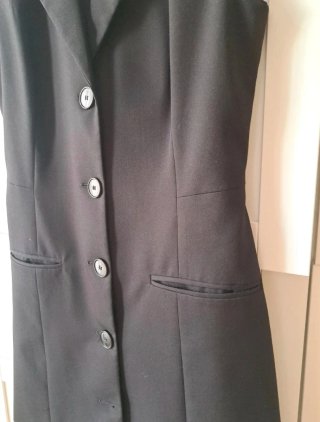 Vestido Chaleco Negro Talla S