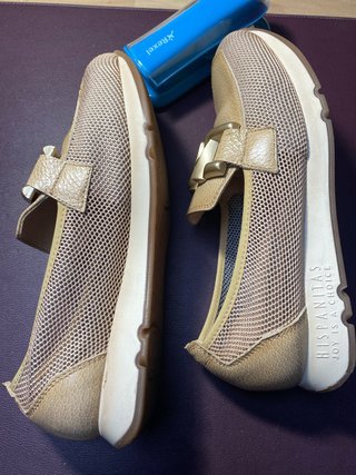 Zapatillas Hispanitas Beige/Oro