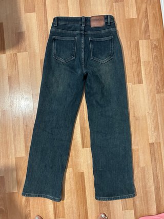 Jeans Rectos Forrados de Forro Polar