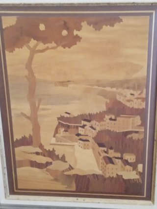 Cuadro de madera paisaje