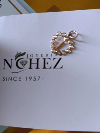 Colgante Corazón Oro 18K con Circonitas