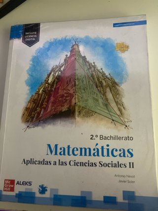 Libro de matemáticas CCSS de 2º de Bachillerato