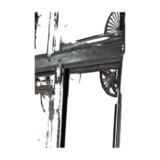 Portón Nogal 1857 Monograma Hierro