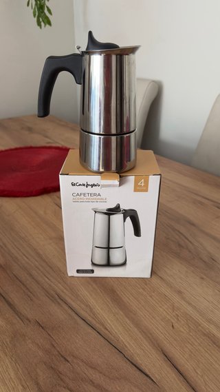 Cafetera Acero Inoxidable El Corte Inglés 4 Tazas
