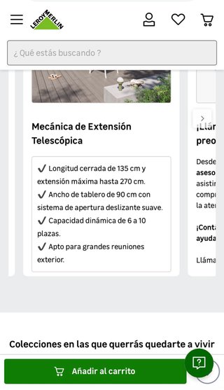 Mesa Jardín Extensible Vidrio y Aluminio
