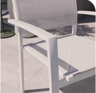 Mesa Jardín Extensible Vidrio y Aluminio
