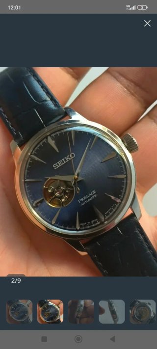 Reloj Seiko Presage Automático Esfera Azul