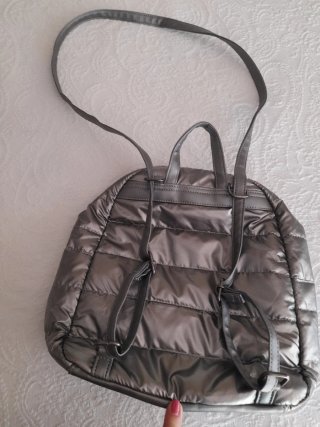 Mochila Moncler Plateada