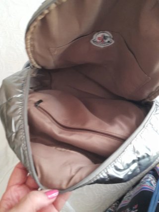 Mochila Moncler Plateada