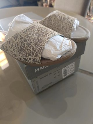 Ciabatte Marco Tozzi donna beige/oro