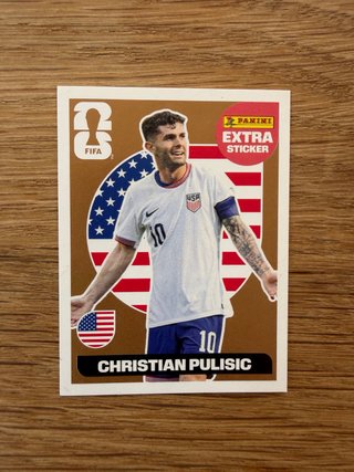 Cromo Christian Pulisic USA Extra Sticker BRONCE